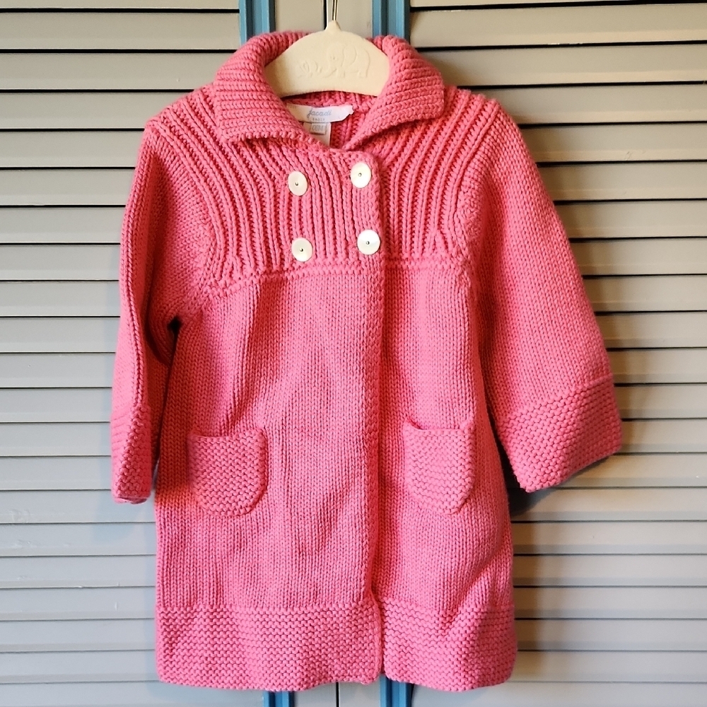 Jacadi Paris Pink Coral Knit Sweater